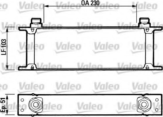 VALEO 816580 Oil Cooler, engine oil